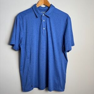 UNTUCKit Men's Lightweight Performance Polo Shirt Blue Size X-Large Golf Outdoor